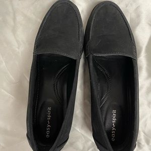 Easy Spirit Black Suede Loafer size 7, worn once.